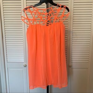 Lulu’s Chiffon caged dress